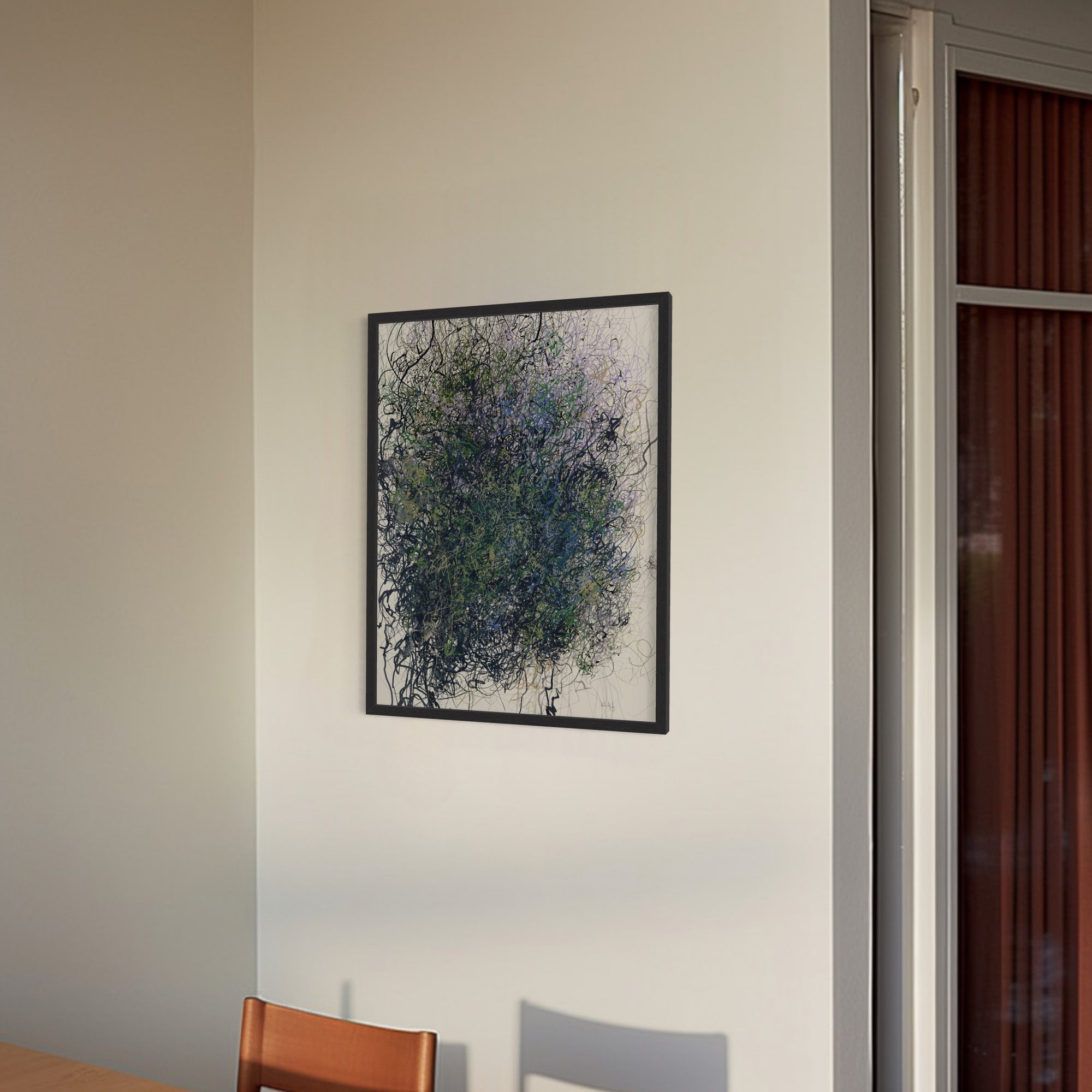 Framed matte paper print V1