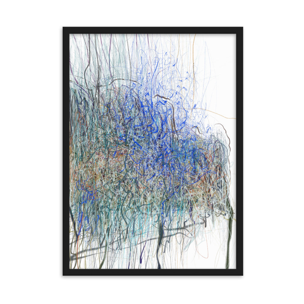Framed matte paper print W1