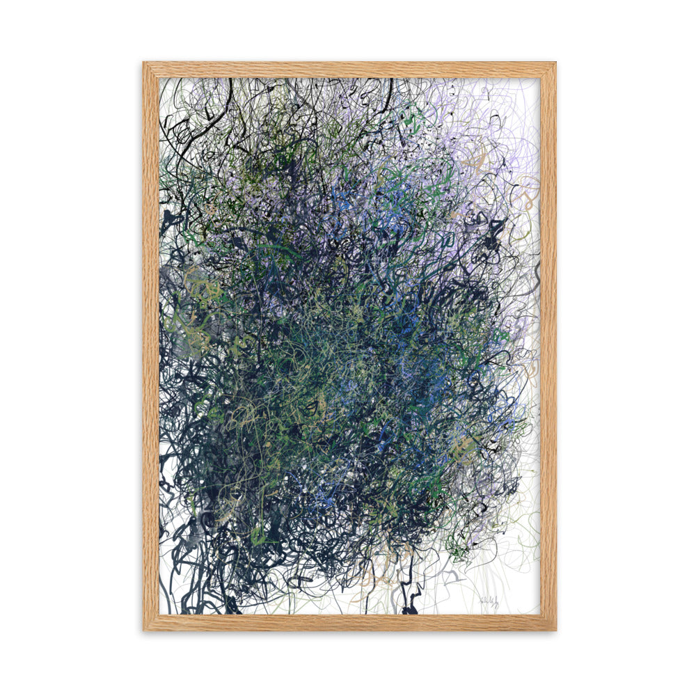Framed matte paper print V1
