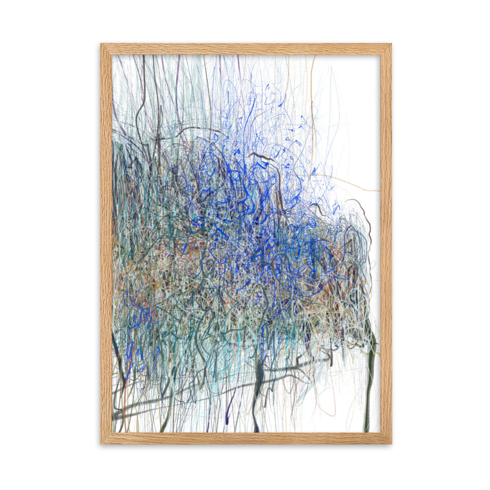 Framed matte paper print W1