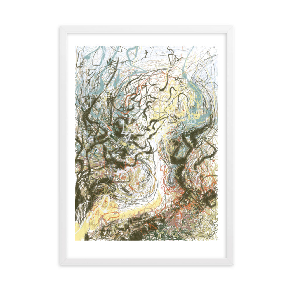 Framed matte paper print H1