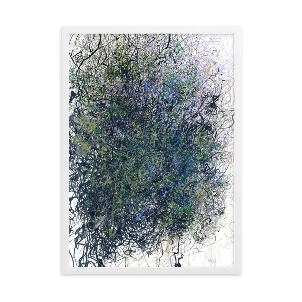 Framed matte paper print V1